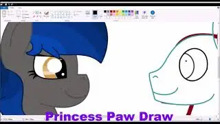 Princess Paw Draw's SpeedPaint of Moonie and MeloettaBrothers hoofbumping