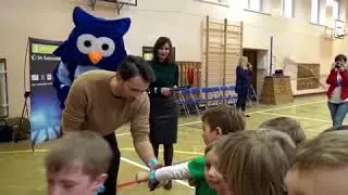 Filip Bobek rozdawał odblaski w Warszawie!