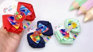 LAÇO FUFU VOLTA ÀS AULAS/Lindo e Lucrativo/Diy-Pap-Ribbon Bow Hair #ribbon 