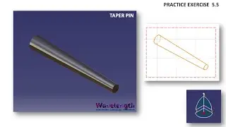 TAPER PIN  | TAPER PIN KNUCKEL JOINT DESIGN | Catia V5 Part Design Exercise | Practice Exercise 5.5