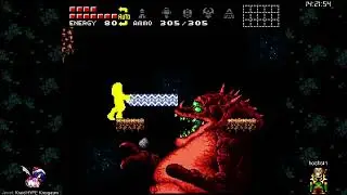 Hyper Metroid - Killing Kraid with plasma