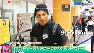 PAOLO GUERRERO Y ALONDRA VIAJARON JUNTOS A BRASIL 05/01/15