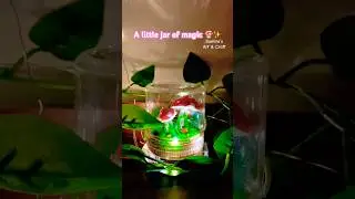 A little jar of magic part-1 #shorts #fairylights #fairygarden #diydecor #aesthetic #craft #clay
