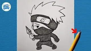 How to Draw Chibi Kakashi Step by Step | Easy Naruto Drawing for Beginners