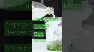 Mint julep Mocktail recipe 🍃 🐎 #short easy recipe for kids and adults! #derby #kentuckyderby