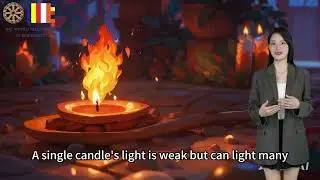Buddhist Story: The Candlelight Game.#WFB #AI #Buddhism #soul #digital #wisdom #SoulStory #Insight