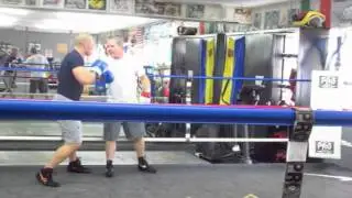 Georges St-Pierre (GSP) trains with Freddie Roach
