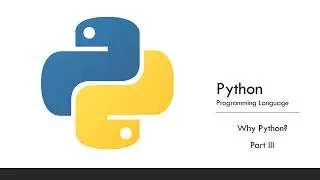 Python Programming Language | Why Python Part 03