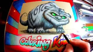 How to Color Disney Tinker Bell Neverbeast Coloring Pages for Kids Learn with Gruff