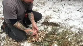 Proper fire prep in the woods