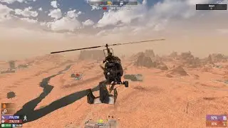 Landing the gyrocopter on the new desert base 7 Days To Die - Console Edition 