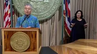 FULL NEWS CONFERENCE with Gov. Ige, Attorney General, Dept. of Transportation and Dept. of Health