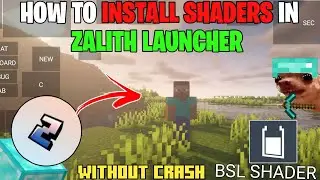 How To Download Shaders In Zalith Launcher 🔥 | Bsl Shader For Zalith Launcher new update java 🔥