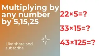 How to multiply any number by 5, 25 125|Multiplication tricks|@MeeWingsOfficial