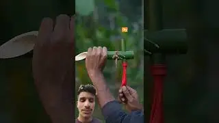The amazing new design bamboo gun with silingshorts 🤗☺️🙂 #shorts #trending #viralvideo #bamboo #diy