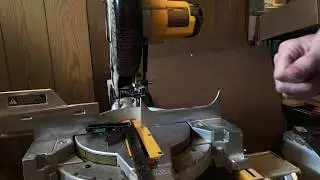 Checking Miter Saw for Square