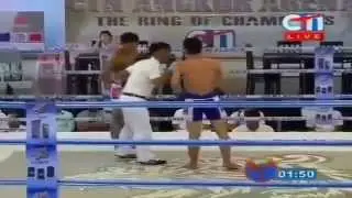 [Khmer_Boxing_2015] Lao Chantrea Vs Thai--khmer traditional boxing