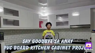Anti anay and water proof na cabinet PVC board kitchen cabinet at Dasmarinas Cavite Project