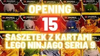OPENING 15 Saszetek z kartami   Lego Ninjago Seria 9