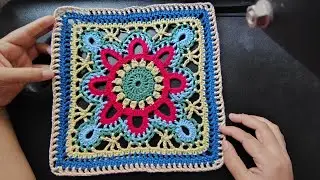 Vintage crochet granny square tutorial #crochet #grannysquare #diy #knitting #new 