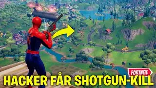 HACKER F&Aring;R KILL &Ouml;VER HELA KARTAN MED SHOTGUN?! *REAGERAR P&Aring; FORTNITE FUNNY MOMENTS*