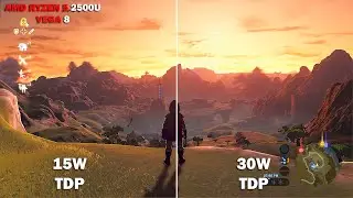 Cemu 1.17.0 Vulkan - TDP (Default)15W vs 30W(Unlocked) - Zelda: BOTW - AMD Ryzen 5 2500U | Vega 8-