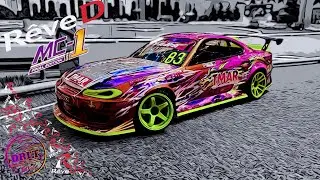 Nissan Silvia S15 на дрифт-треке (ReveD MC-1 - Шасси)