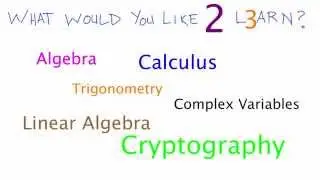 What Would You Like to Learn About Math - Suggestions Please! :)