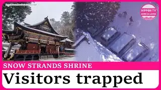 New Year shrine worshippers forced to stay overnight due to snow