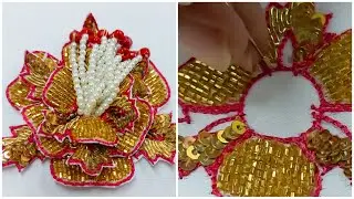 3D Patch work Butta Design ||Aari Cut work Design ||Patch work Tutorial Easy Tricks ||Designer Razi