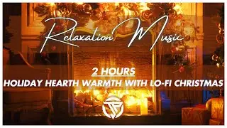 Holiday Hearth Warmth | Lofi Christmas Fireplace Ambience