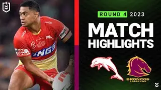 NRL Highlights | NRL 2023 | Dolphins v Brisbane Broncos | Match Highlights