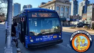 NYCT || Kingsbridge Heights Bound 2018 Nova Bus LFSA Diesel #5576 Bx2 Bus at East 206th Street