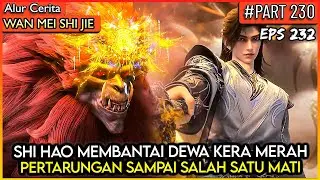 SHI HAO MEMBANTAI DEWA KERA MERAH AGUNG !! - Donghua PERFECT WORLD WANMEI SHIJIE #WMSJ PART 230