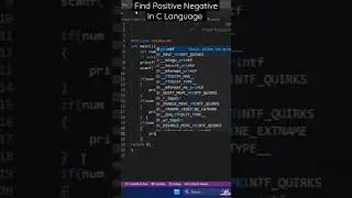 Find Positive Negative Or Zero Number In C Language | C Language | #onlinecoder #shorts #clanguage