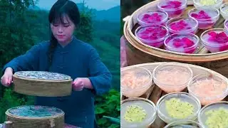 Authentic Chinese Village Girl Cooking dessert | #chinesestreetfood  #chinesefood #asianstreetfood