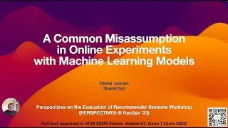 A Common Misassumption in Online Experiments with Machine Learning Models (PERSPECTIVES '23)