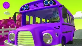🚍 Wheels on the Bus Remix [1 MINUTE LOOP] Kids Nursery Rhyme with Funny Sounds | Silly Cartoon Song
