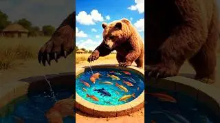 A Bear Emptied the Whole Pond! The Farmer & His Goat Were Shocked 😳