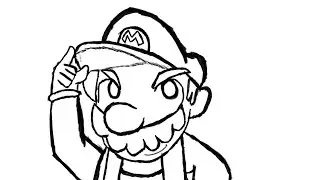 Super Mario Digital Sketch (SPEEDART) #digitalart #mario #animation  