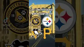 Last Time Pittsburgh Won A Championship #pittsburgh #sports #fyp