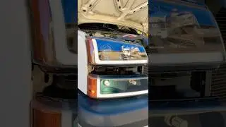 Chevy cat eye new led headlights #chevy #chevysilverado #silverado #headlights #cateye #silveradohd