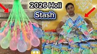 Holi Balloon Bunch Testing| Holi Magic Balloons| Holi Stash Testing #holi #shorts 