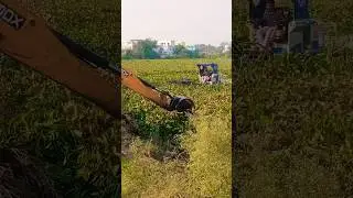 Cleaning Pond | Machine #youtubeshorts #cleaning