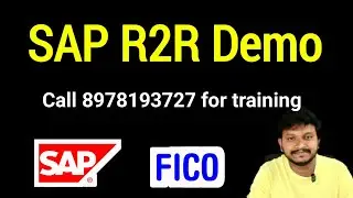 SAP FICO R2R Demo class for Jan'26 | Call 8978193727
