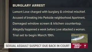 Sexual assault suspect due back in court