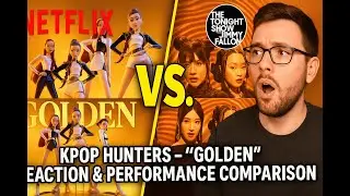 Netflix против Джимми Фэллона! | KPop Hunters &mdash; сравнение &laquo;золотой&raquo; реакции и выступлений #kpop