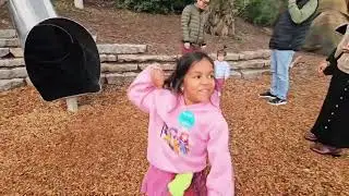 [#gumnut] #Viha & Naryan @ famous Bay Area Discovery Museum (#BADM)-Gumnut Grove&nbsp;play area slide 🛝 