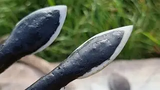 River shell arrowheads.