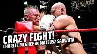 CRAZY MUAY THAI FIGHT! 🔪 Mateusz Sarwuta vs Charlie McGhee | Rebellion | Full Fight | Fight Record